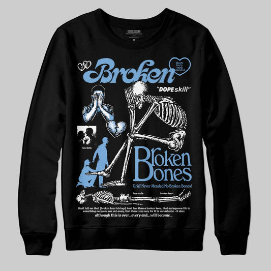 Jordan 12 Retro 'Melo' DopeSkill Sweatshirt Broken Bones Graphic Streetwear - Black
