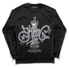 Jordan 2 Cement Grey DopeSkill Long Sleeve T-Shirt King Chess Graphic Streetwear - black