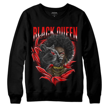 Jordan 1 Retro High OG "Satin Bred" DopeSkill Sweatshirt New Black Queen Graphic Streetwear - Black