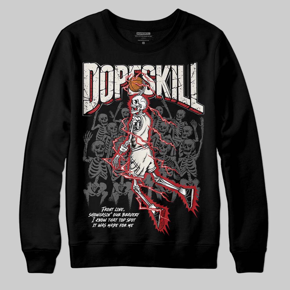 Nigel Sylvester x Jordan 1 Low OG “Nitro” DopeSkill Sweatshirt Thunder Dunk Graphic Streetwear - Black