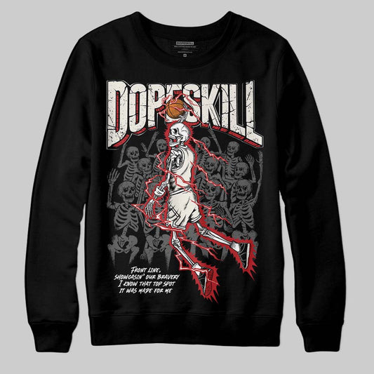 Nigel Sylvester x Jordan 1 Low OG “Nitro” DopeSkill Sweatshirt Thunder Dunk Graphic Streetwear - Black