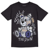 Jordan 4 Retro Frozen Moments DopeSkill T-Shirt Smile Through The Pain Graphic Streetwear - Black 