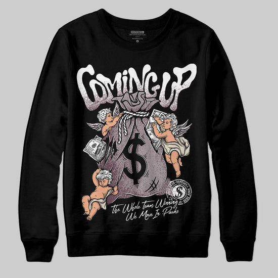 A Ma Maniére x Air Jordan 5 “Violet Ore” DopeSkill Sweatshirt Money Bag Coming Up Graphic Streetwear - Black