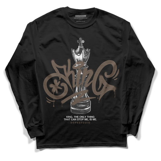 Jordan 1 Retro High OG Palomino DopeSkill Long Sleeve T-Shirt King Chess Graphic Streetwear - Black