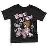 Dunk Low LX Pink Foam DopeSkill Toddler Kids T-shirt Money Is Our Motive Bear Graphic Streetwear - Black