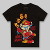 Red Sneakers DopeSkill Toddler Kids T-shirt Make Money Graphic Streetwear - Black