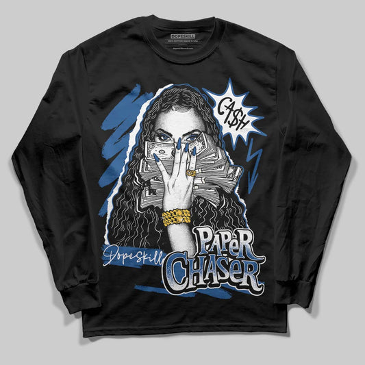 Jordan 1 Low OG “Storm Blue” DopeSkill Long Sleeve T-Shirt NPC Graphic Streetwear - Black