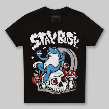 Jordan 10 OG “Steel” DopeSkill Toddler Kids T-shirt Stay Busy Graphic Streetwear - Black
