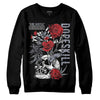 Jordan 4 “Bred Reimagined” DopeSkill Sweatshirt Side Hustle Graphic Streetwear - Black