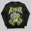 Neon Green Sneakers DopeSkill Long Sleeve T-Shirt At The Top Graphic Streetwear - Black
