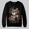 Jordan 9 'Olive' DopeSkill Sweatshirt Smile Through The Pain Graphic Streetwear - Black