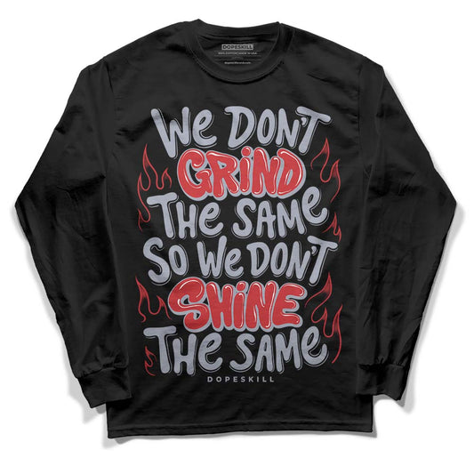 Jordan 4 “Bred Reimagined” DopeSkill Long Sleeve T-Shirt Grind Shine Graphic Streetwear - Black