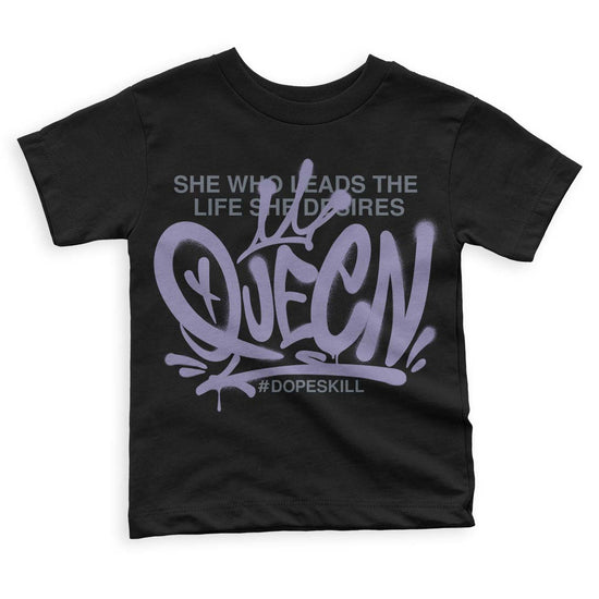 Jordan 5 Retro Low Indigo Haze DopeSkill Toddler Kids T-shirt Queen Graphic Streetwear - Black