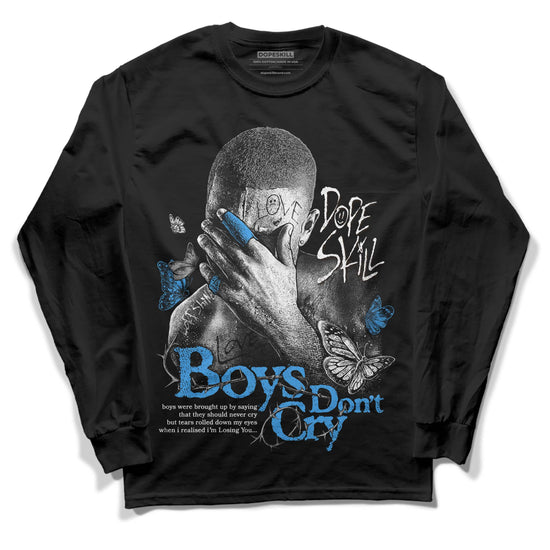 Jordan 3 "Midnight Navy" DopeSkill Long Sleeve T-Shirt Boys Don't Cry Graphic Streetwear - Black