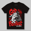 Jordan 12 “Cherry” DopeSkill Toddler Kids T-shirt God Made Me Perfect Graphic Streetwear - Black