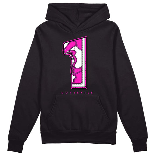 Dunk Low GS “Active Fuchsia” DopeSkill Hoodie Sweatshirt No.1 Graphic Streetwear - Black