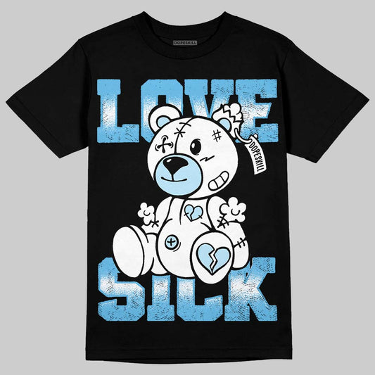Jordan 11 Retro Legend Blue DopeSkill T-Shirt Love Sick Graphic Streetwear - black