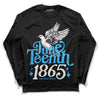 Jordan 1 High Retro OG “University Blue” DopeSkill Long Sleeve T-Shirt Juneteenth 1865 Graphic Streetwear - Black