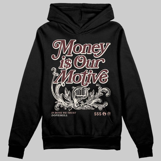 Jordan 11 “China” DopeSkill Hoodie Sweatshirt Money Is Our Motive Typo Graphic Streetwear - Black