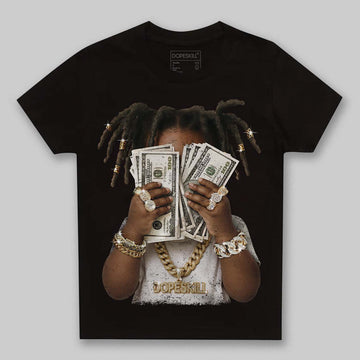 Jordan 10 OG “Steel” DopeSkill Toddler Kids T-shirt Rich Youth Graphic Streetwear - Black