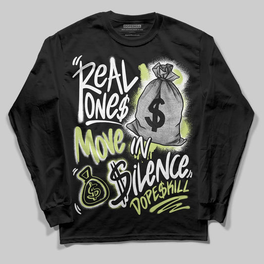 Jordan 11 “Inner Beast” DopeSkill Long Sleeve T-Shirt Real Ones Move In Silence Graphic Streetwear - black