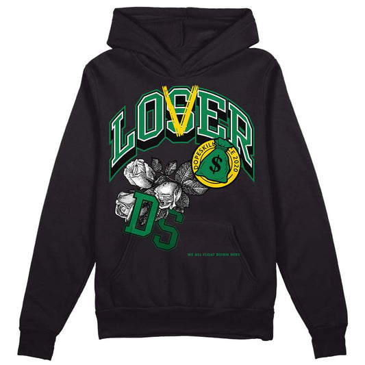 Green Sneakers DopeSkill Hoodie Sweatshirt Loser Lover Graphic Streetwear - Black