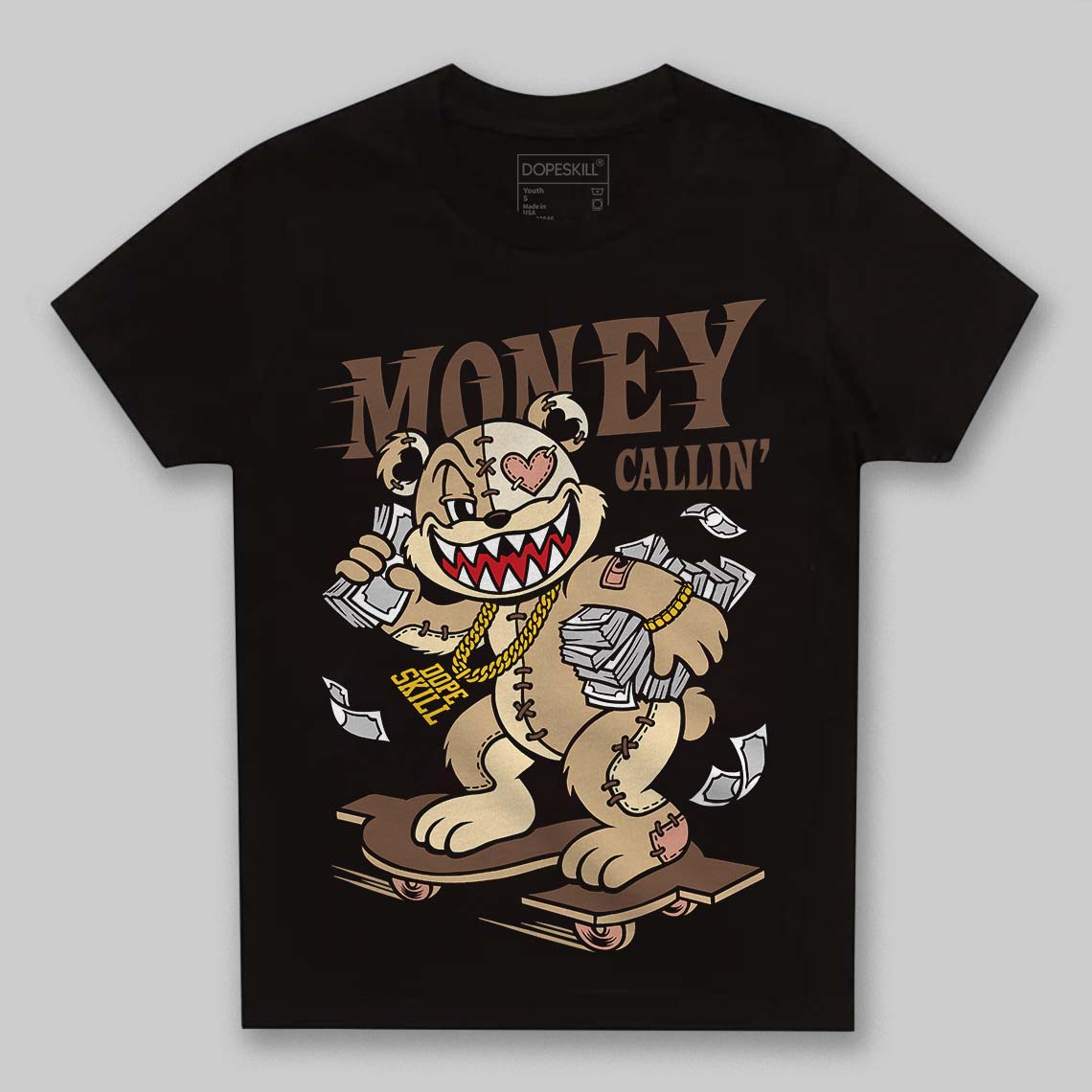 TAN Sneakers DopeSkill Toddler Kids T-shirt Money Callin' Graphic Streetwear - Black