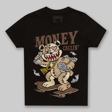 TAN Sneakers DopeSkill Toddler Kids T-shirt Money Callin' Graphic Streetwear - Black