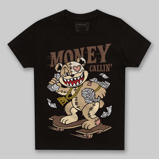 TAN Sneakers DopeSkill Toddler Kids T-shirt Money Callin' Graphic Streetwear - Black
