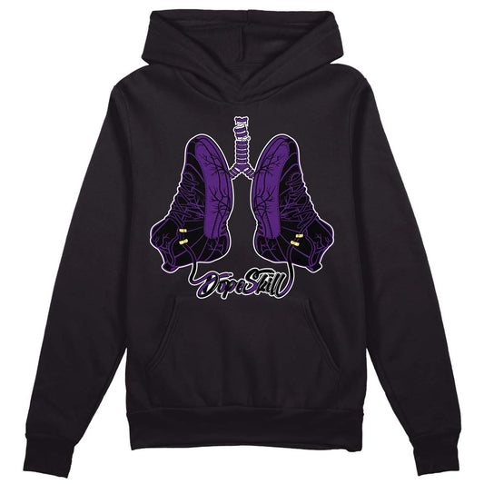 Jordan 12 "Field Purple" DopeSkill Hoodie Sweatshirt Breathe Graphic Streetwear - Black
