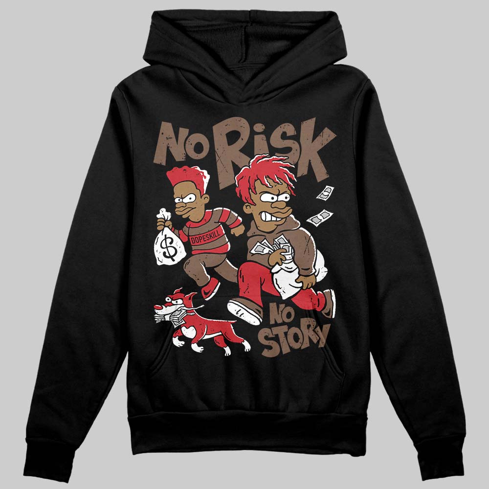 Jordan 9 'Olive' DopeSkill Hoodie Sweatshirt No Risk No Story Graphic Streetwear - Black