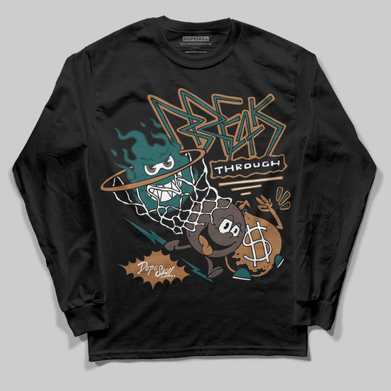 Adidas Samba OG Leopard Pack Collegiate Green DopeSkill Long Sleeve T-Shirt Break Through Graphic Streetwear - Black