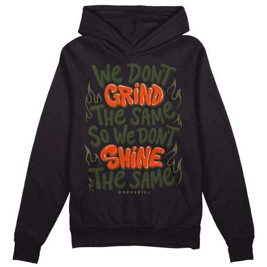 Olive Sneakers DopeSkill Hoodie Sweatshirt Grind Shine Graphic Streetwear - Black