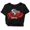 Jordan 6 Retro Toro Bravo DopeSkill Women's Crop Top Rare Breed Type Graphic Streetwear - Black