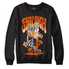 Jordan 12 Retro Brilliant Orange DopeSkill Sweatshirt Stay High Graphic Streetwear - Black