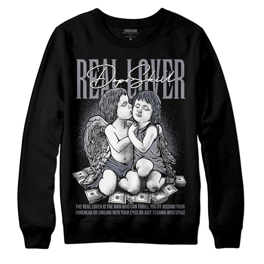 Jordan 14 Retro 'Stealth' DopeSkill Sweatshirt Real Lover Graphic Streetwear - Black