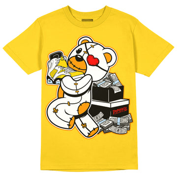 Jordan 6 “Yellow Ochre” DopeSkill Yellow T-shirt Bear Steals Sneaker Graphic Streetwear 