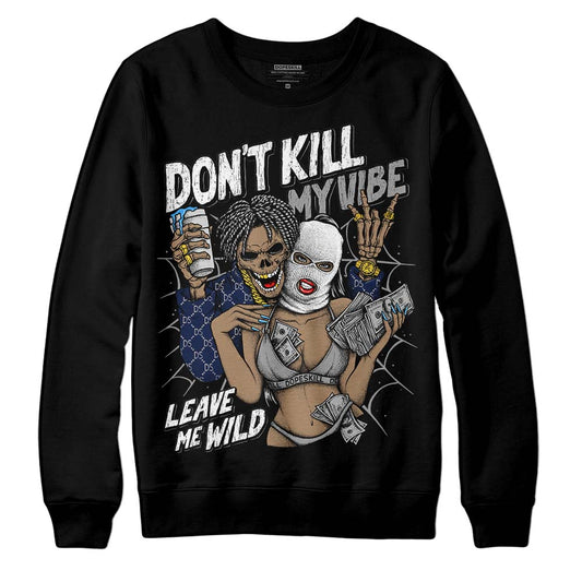 Jordan Spiz’ike Low “White/Obsidian” DopeSkill Sweatshirt Don't Kill My Vibe Graphic Streetwear - Black