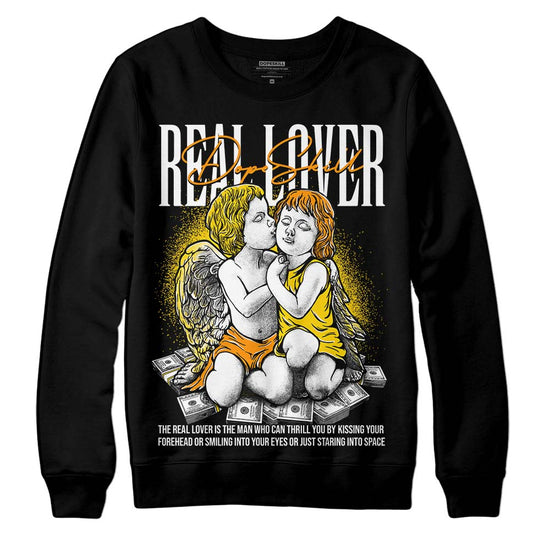 Jordan 6 “Yellow Ochre” DopeSkill Sweatshirt Real Lover Graphic Streetwear - Black