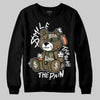 Adidas Samba OG Focus Olive Gum DopeSkill Sweatshirt Smile Through The Pain Graphic Streetwear - black