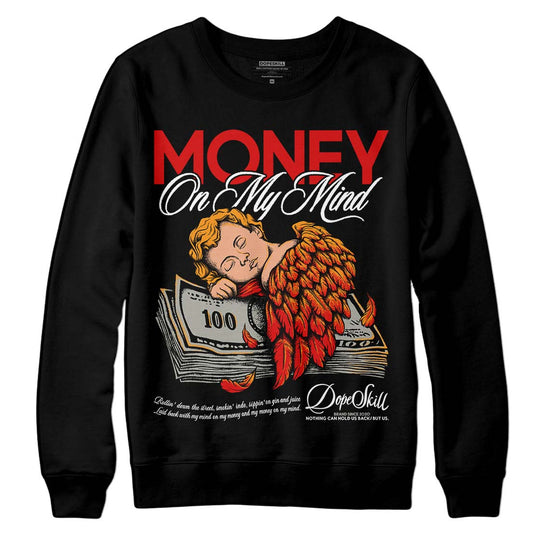 Jordan 3 Fire Red DopeSkill Sweatshirt MOMM Graphic Streetwear - Black