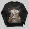 Harris Tweed x Wmns Dunk Low 'Black Phantom' DopeSkill Long Sleeve T-Shirt Rich Youth Graphic Streetwear - Black