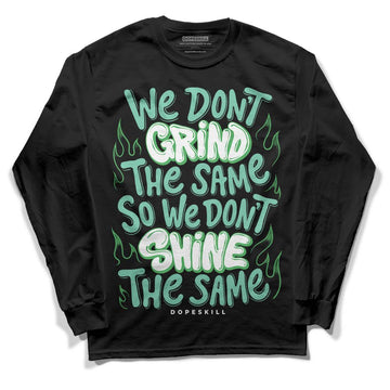 Jordan 1 High OG Green Glow DopeSkill Long Sleeve T-Shirt Grind Shine Graphic Streetwear - Black