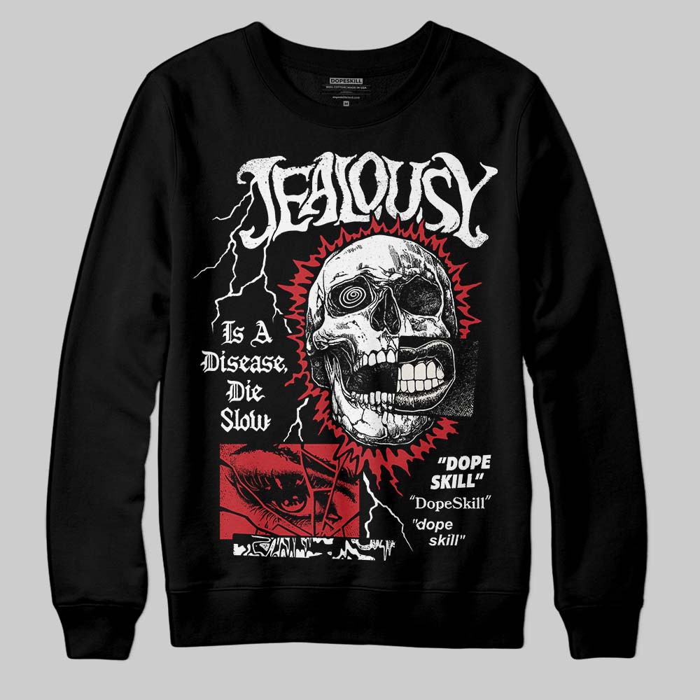 Jordan 4 “Flight Club” DopeSkill Sweatshirt Jealousy Graphic Streetwear - black
