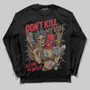 Jordan 9 'Olive' DopeSkill Long Sleeve T-Shirt Don't Kill My Vibe Graphic Streetwear - black