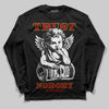 Red Sneakers DopeSkill Long Sleeve T-Shirt Trust Nobody Graphic Streetwear - Black