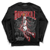 Jordan 12 “Red Taxi” DopeSkill Long Sleeve T-Shirt Thunder Dunk Graphic Streetwear - Black