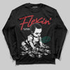Jordan 3 Mexico 'El Vuelo' DopeSkill T-Shirt Long Sleeve T-Shirt Flexin' Graphic Streetwear - Black
