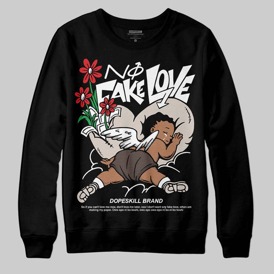 Adidas Samba OG White Black Clear Granite DopeSkill Sweatshirt No Fake Love Graphic Streetwear - Black