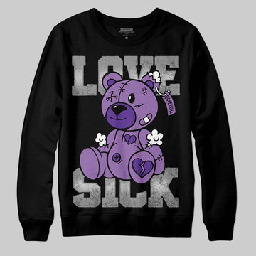 PURPLE Sneakers DopeSkill Sweatshirt Love Sick Graphic Streetwear - black